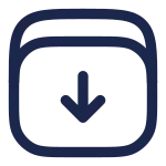 Archive Down Minimlistic SVG Icon
